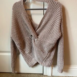 Crossed back sweater